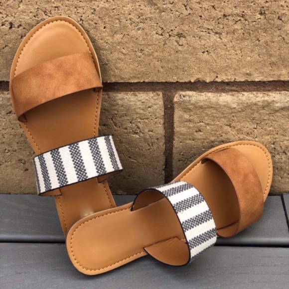 Shoes - Fun with Stripes Slip on Flat     